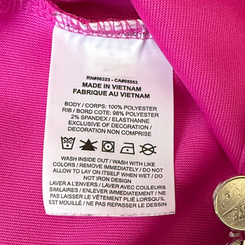 Nike Air Hot Pink Long Sleeve Romper - Picture 11 of 11